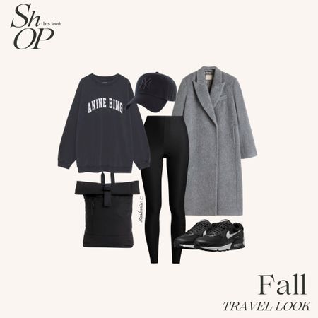 Fall travel perfected! 🍁 Step into ultimate comfort with leggings and  tennis shoes, top it off with a cozy crewneck sweatshirt, and layer on an oversized coat for warmth and fashion. Elevate your travel style with this casual yet chic look. ✈️

#LTKHoliday #LTKstyletip #LTKtravel