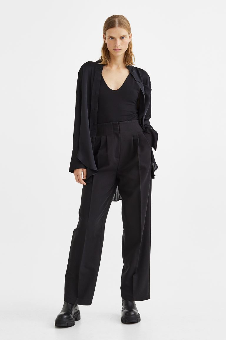 High-waisted tailored trousers | H&M (UK, MY, IN, SG, PH, TW, HK)