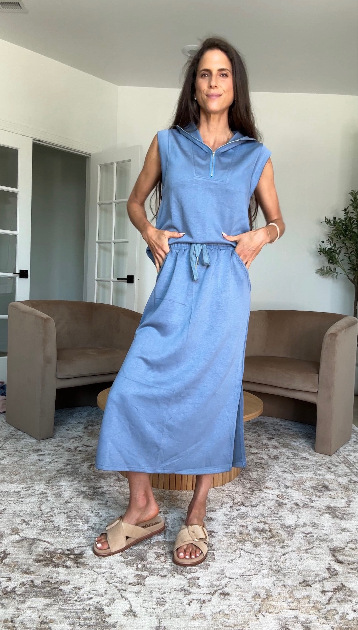 Comfort meets cute with this one. I love an outfit that feels like loungewear but still looks put together enough to wear out and about. This dress is easy, flattering, and perfect for busy summer days.

Everything is linked in my LTK.

#LTKSeasonal #LTKootd #LTKdayinmylife