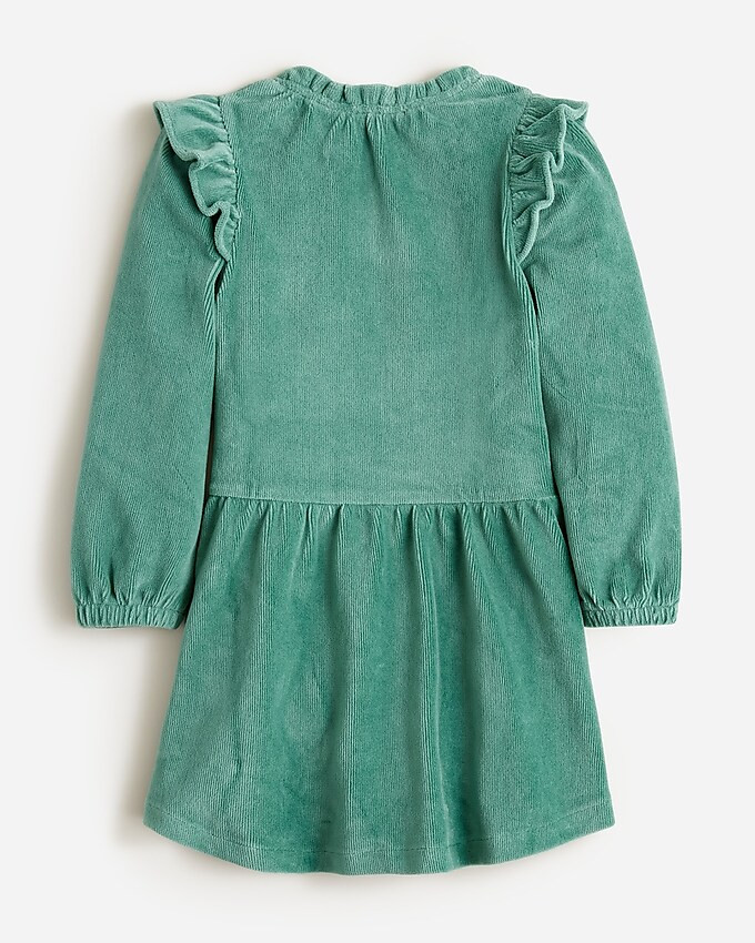 Girls' ruffle-shoulder corduroy dress | J. Crew US