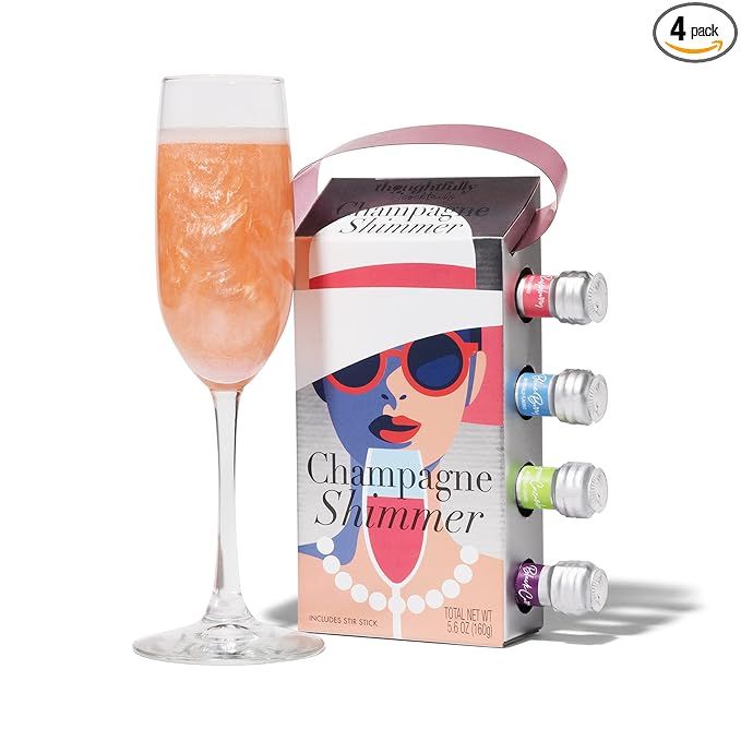 Thoughtfully Cocktails, Champagne Shimmer Gift Set, Add Shimmer to Champagne, Prosecco or Carbona... | Amazon (US)