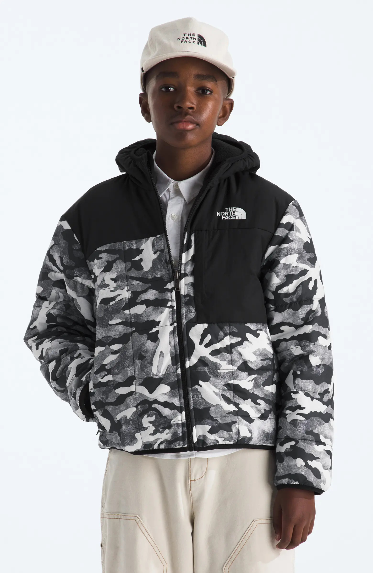 Kids' Shasta Water Repellent Reversible Hooded Jacket | Nordstrom
