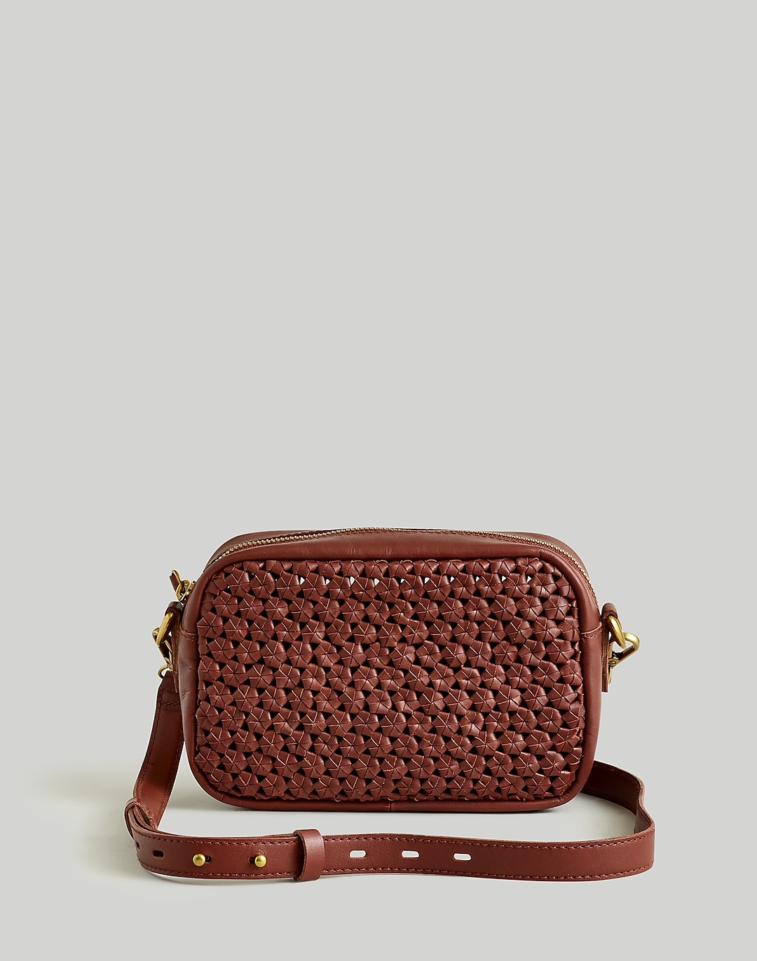 The Transport Camera Bag: Crochet Leather Edition | Madewell
