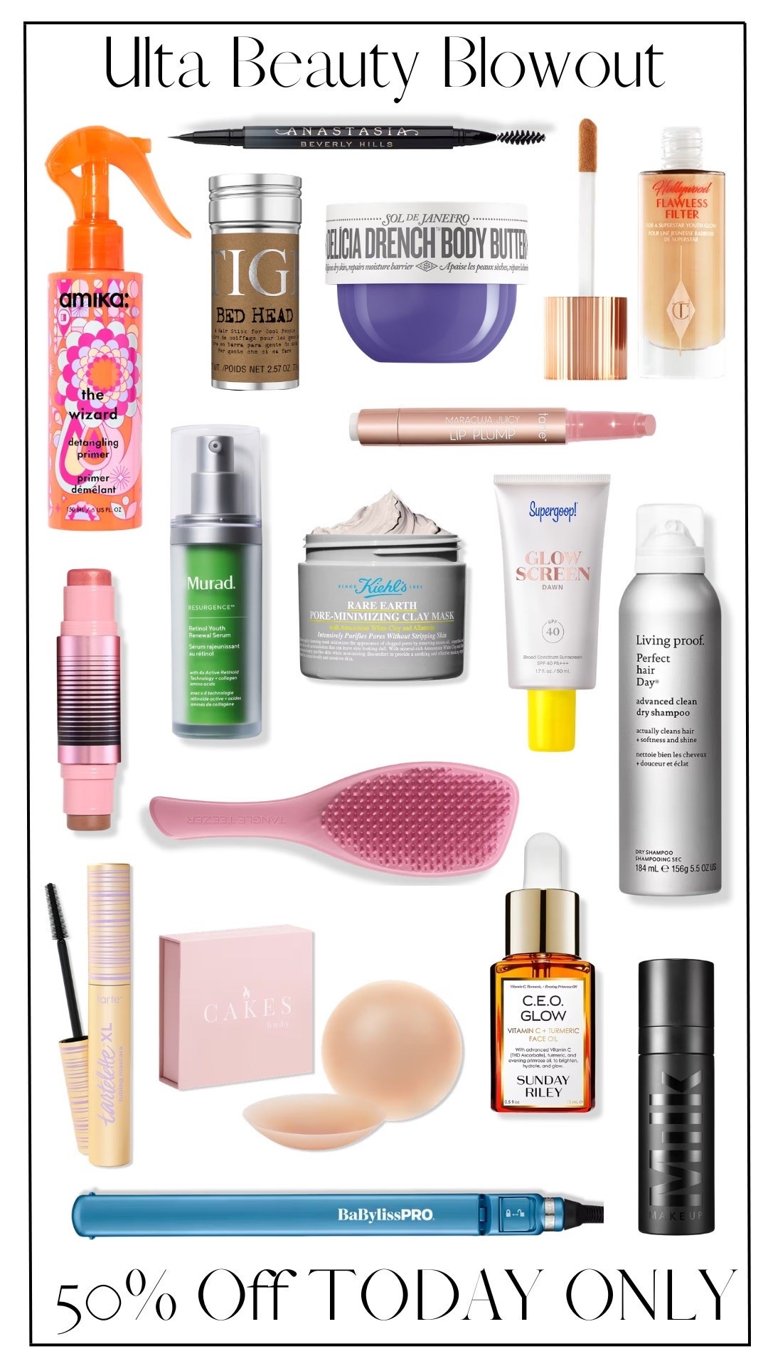 Beauty steals from Ulta! Save 50% today!

#LTKgrwm #LTKSaleAlert #LTKBeauty