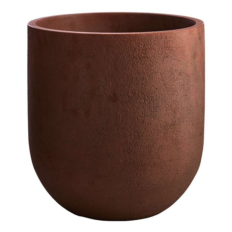 Japi Rust Rustic Cask Outdoor Planter, Medium | At Home