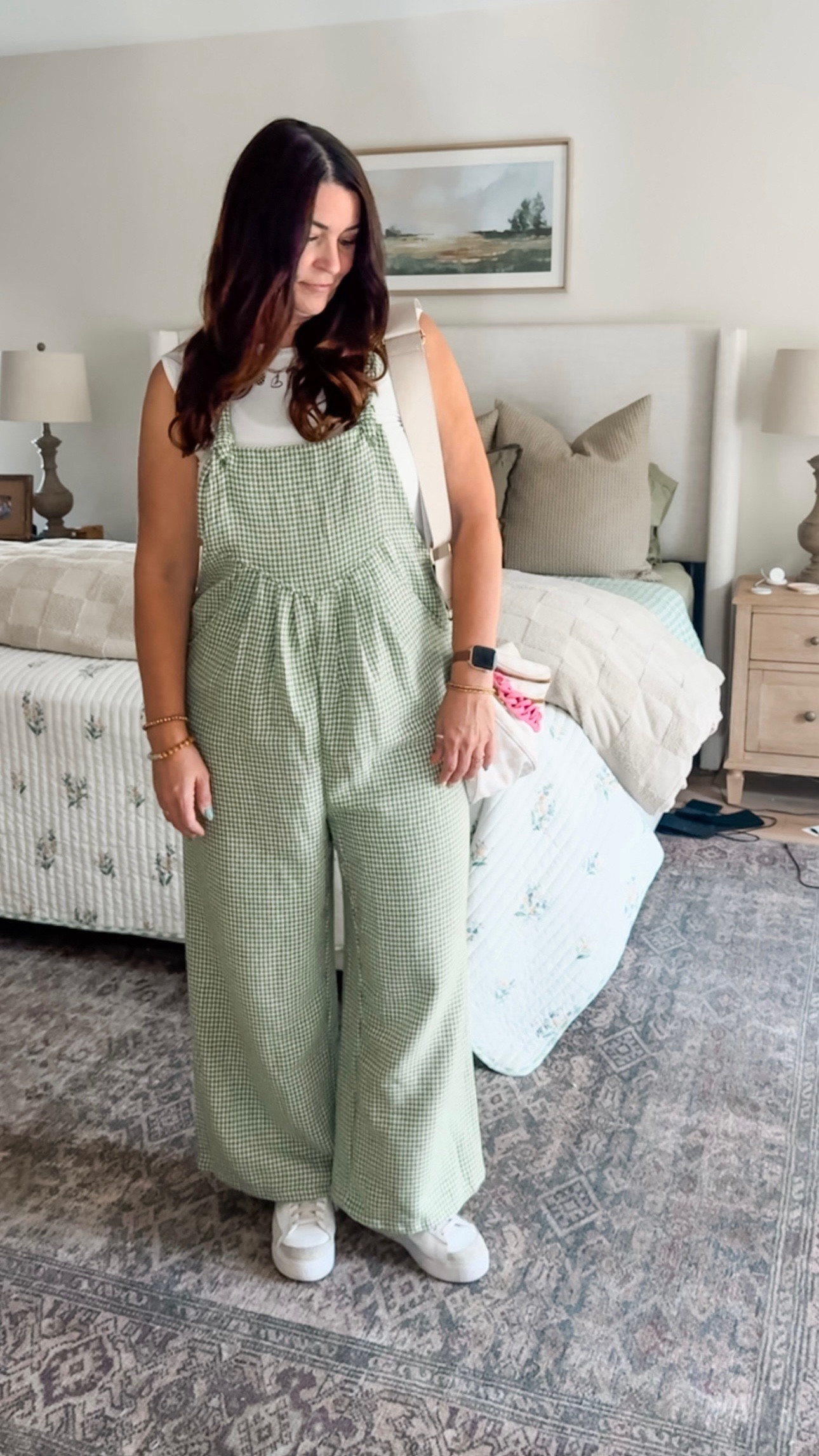 Plaid overalls are basically fall’s way of saying, I’ve arrived 🍂✨ Layer with a tee now, chunky sweater later—one outfit, two seasons.💚

#LTKStyleTip #LTKFindsUnder100 #LTKFindsUnder50