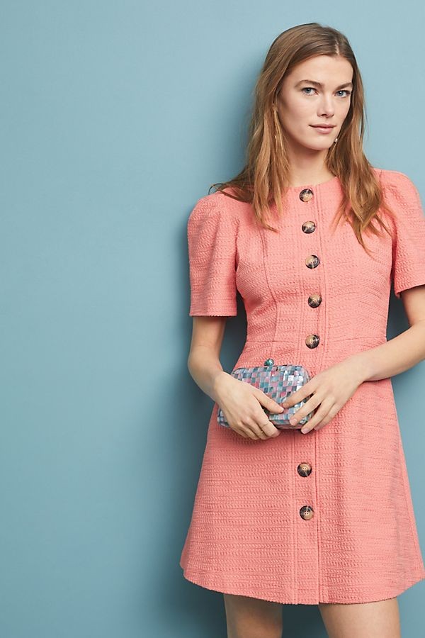 Kathleen Button-Front Dress | Anthropologie (US)