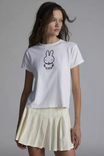 Miffy Velvet Graphic Baby Tee | Urban Outfitters (US and RoW)