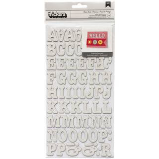 Thickers™ White Glitter Roller Rink Chipboard Alphabet Stickers | Michaels® | Michaels Stores