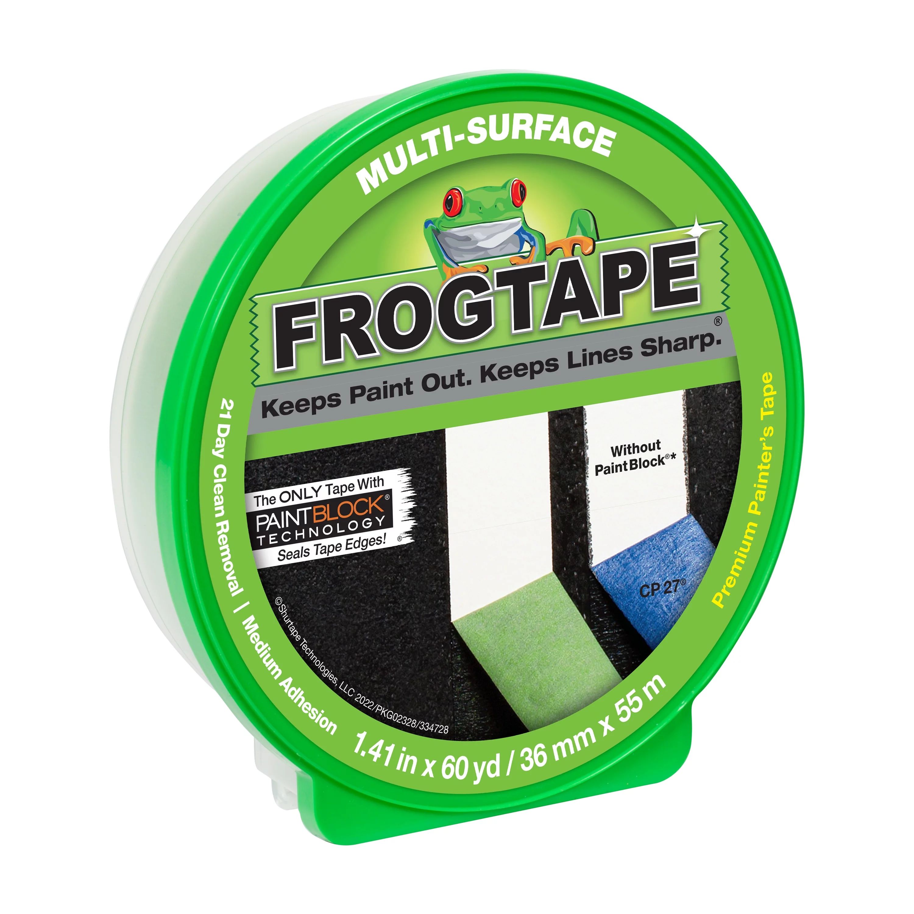 FROG TAPEFrogTape 1.41 in. x 60 yd. Green Multi-Surface Painter's TapeUSD$8.98$8.98/ea(4.1)4.1 st... | Walmart (US)