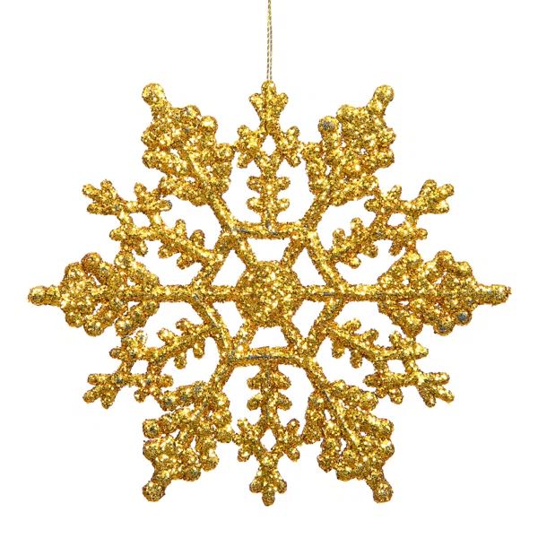 Glitter Snowflake Ornament | Wayfair North America