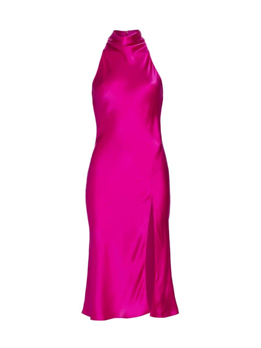 Stanford Silk Cowl-Neck Midi-Dress | Saks Fifth Avenue