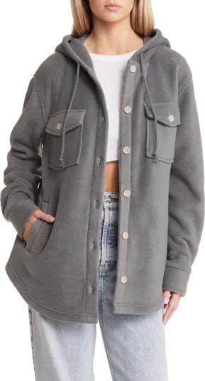 Thread & Supply Hooded Fleece Shacket | Nordstrom | Nordstrom