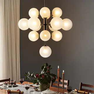 Burness 19-Light 4-Tiered Cluster Sputnik Atomic Glass Globe Bubble Chandelier - Bed Bath & Beyon... | Bed Bath & Beyond