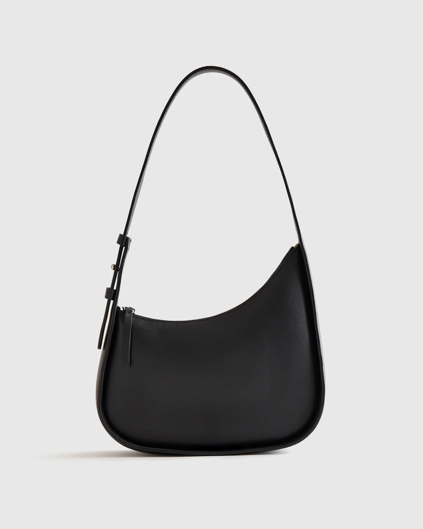 Italian Leather Asymmetrical Mini Shoulder Bag | Quince