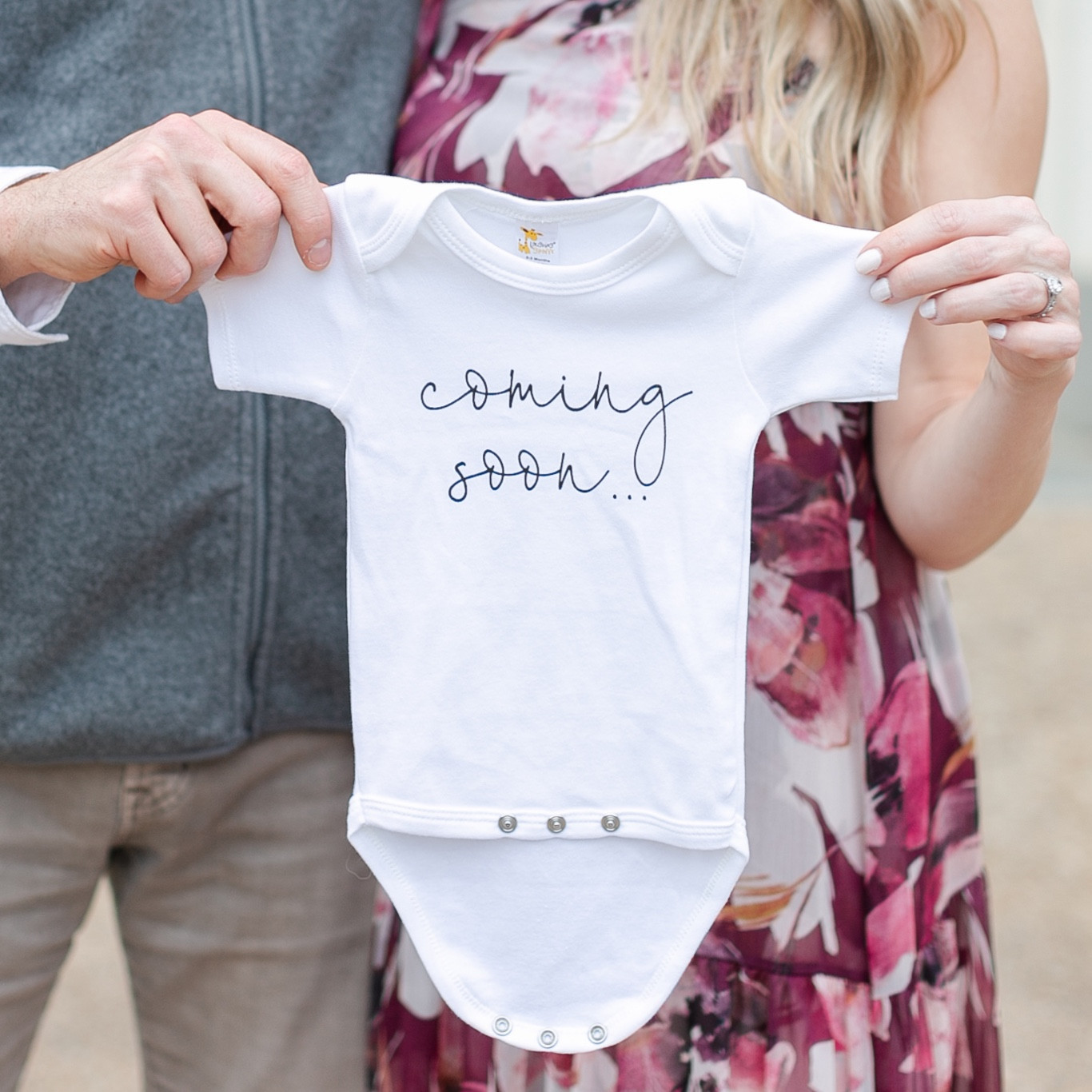 Baby announcement onesie 

Baby | new baby | coming soon | birth announcement | baby style 

#LTKFamily #LTKBaby #LTKKids