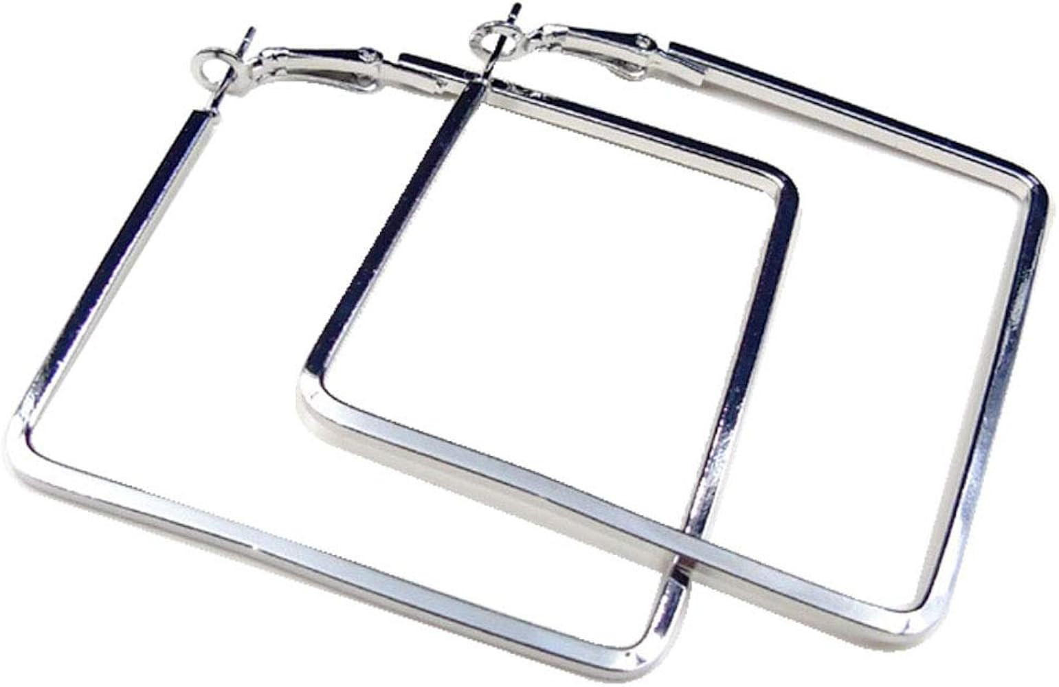 Stainless Steel Simple Geometric Big Hoop Earring For Women Girls… | Amazon (US)