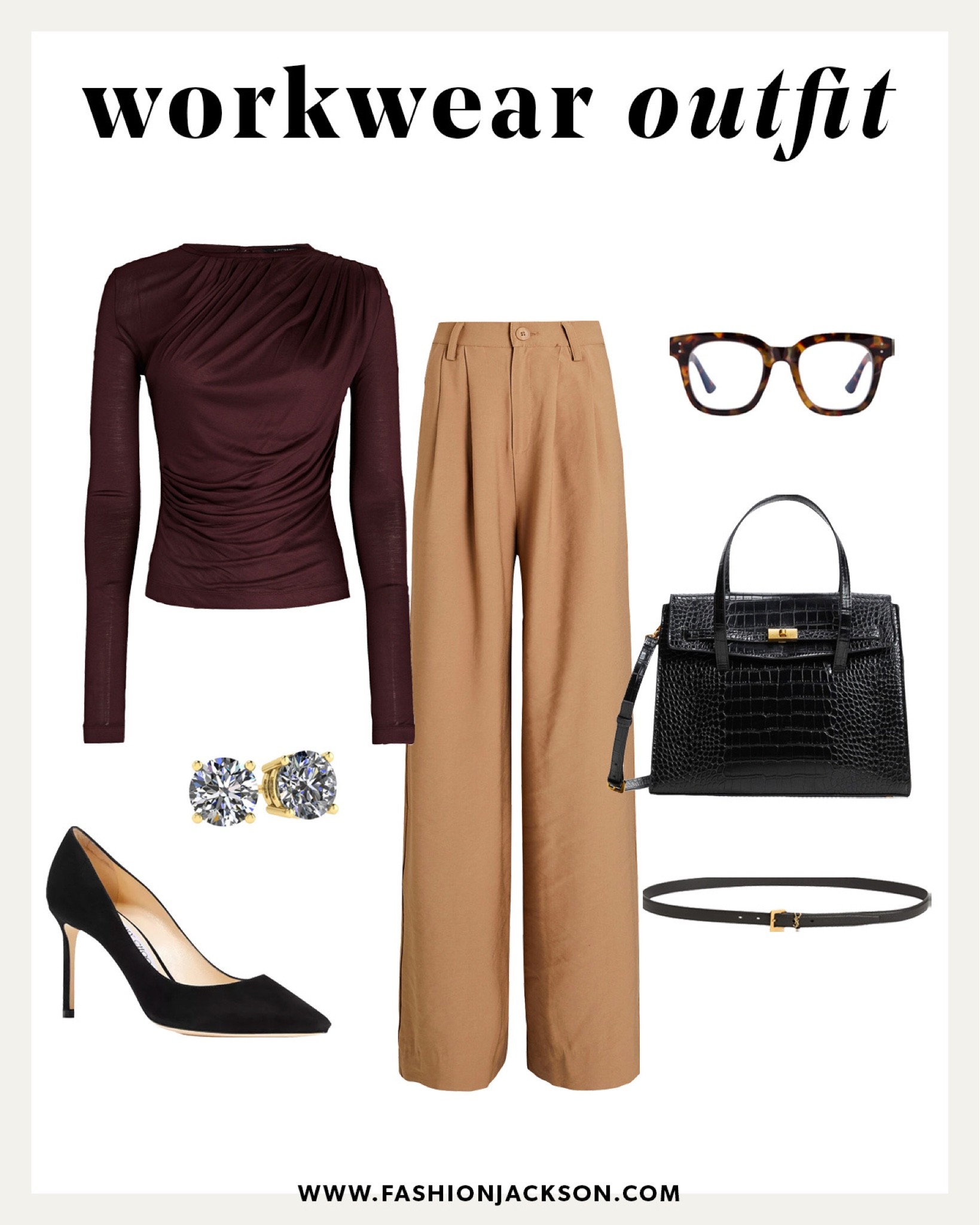Fall workwear outfit idea #fallfashion #falloutfit #workoutfit #trousers #businesscasual #fashionjackson

#LTKstyletip #LTKworkwear #LTKunder100
