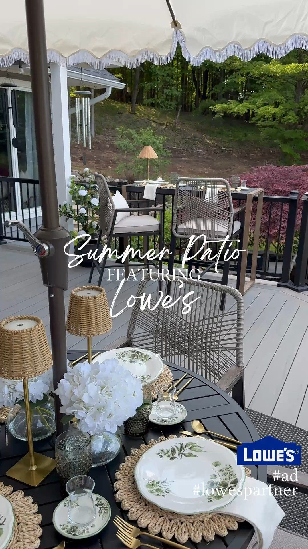 #ad Summer Patio Featuring Lowe’s

I was so excited to find this hightop dining set because it isn’t just similar to my round patio set from @Lowe's …it matches it exactly. 🤯 The same woven rope detailing, coordinating finishes, and design style make it look like it was made to complete the space. Now our patio feels fully pulled together with dedicated spots for both dining and relaxing all summer long.

@loweshomeimprovement #lowespartner #patiofurniture #outdoordining Outdoor Living | Deck Decor | Patio Decor | Outdoor Furniture | Porch Decor | Patio Inspiration | Outdoor Space | Summer Decor | Backyard Style | Deck Design | Outdoor Entertaining | Patio Set | Lowe’s Finds

#LTKHome #LTKSaleAlert #LTKSeasonal