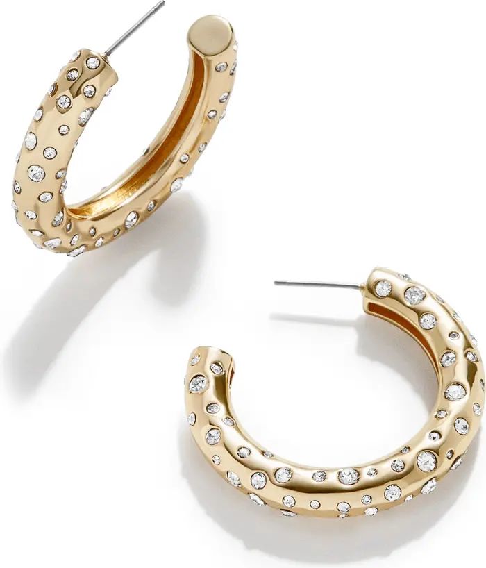 BaubleBar Matiyah Crystal Hoop Earrings | Nordstrom | Nordstrom