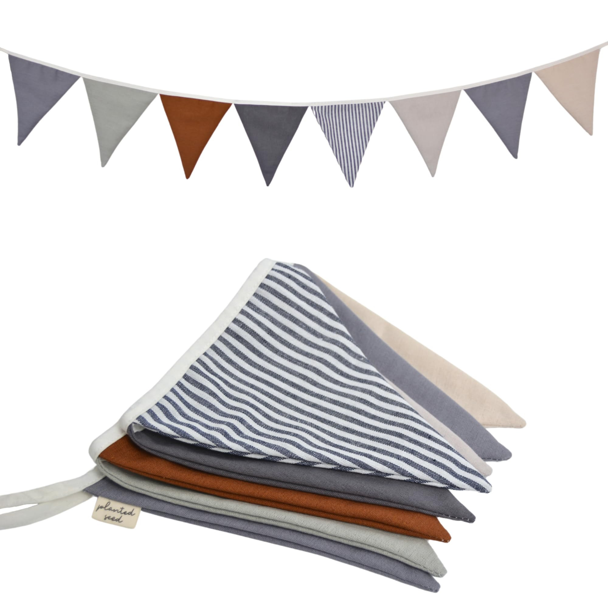 Pennant Banner & Nursery Bunting, Multicolor Baby Garland, 79" Hanging Flag Banner for Nursery De... | Amazon (US)