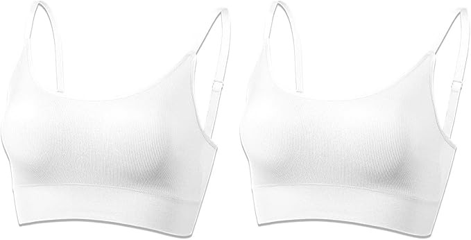 AMRIY Womens Sports Bras for Women Light Support Padded Workout Bras for Women Supportive Seamles... | Amazon (US)