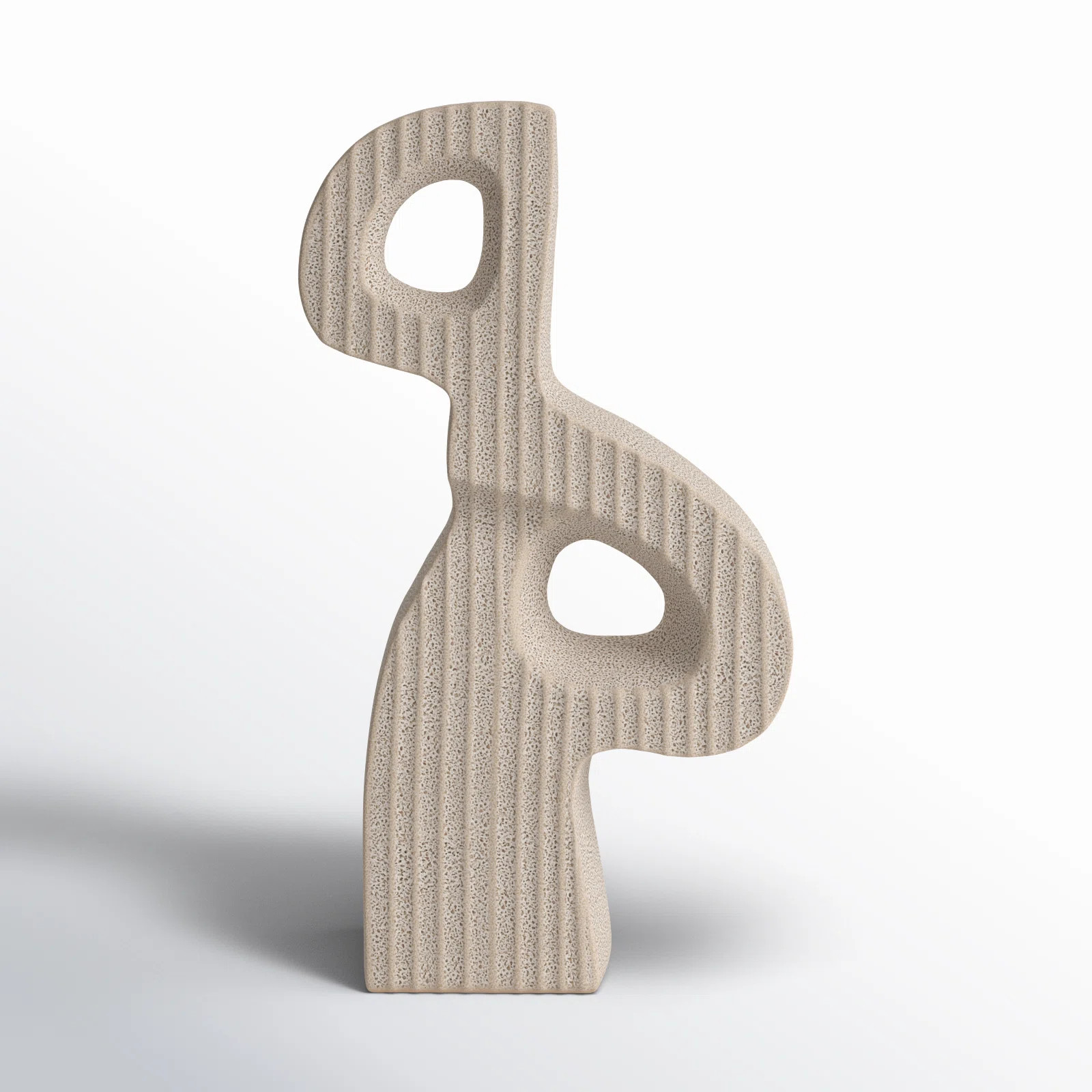 Fenton Ceramic Statuary - Stoneware Sculpture, Neutral Tones - 13" x 6" x 23" | Wayfair North America