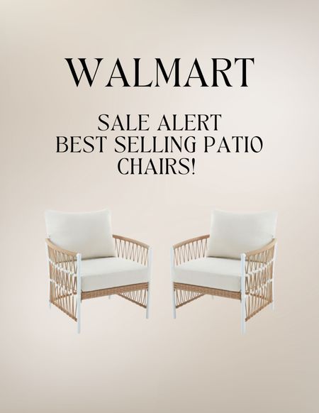 SALE ALERT! 🔔 WALMART best sellers now on sale! Trending patio chairs for your home! 

#walmart
#patio 

#LTKHome #LTKSaleAlert