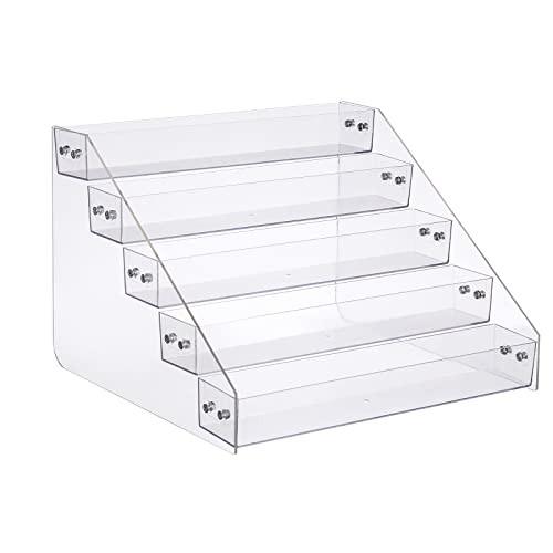 Kihor Tiered Spice Rack Acrylic, Spice Rack Shelf Seasoning Organizer for Countertop, Cabinet, Pa... | Amazon (US)