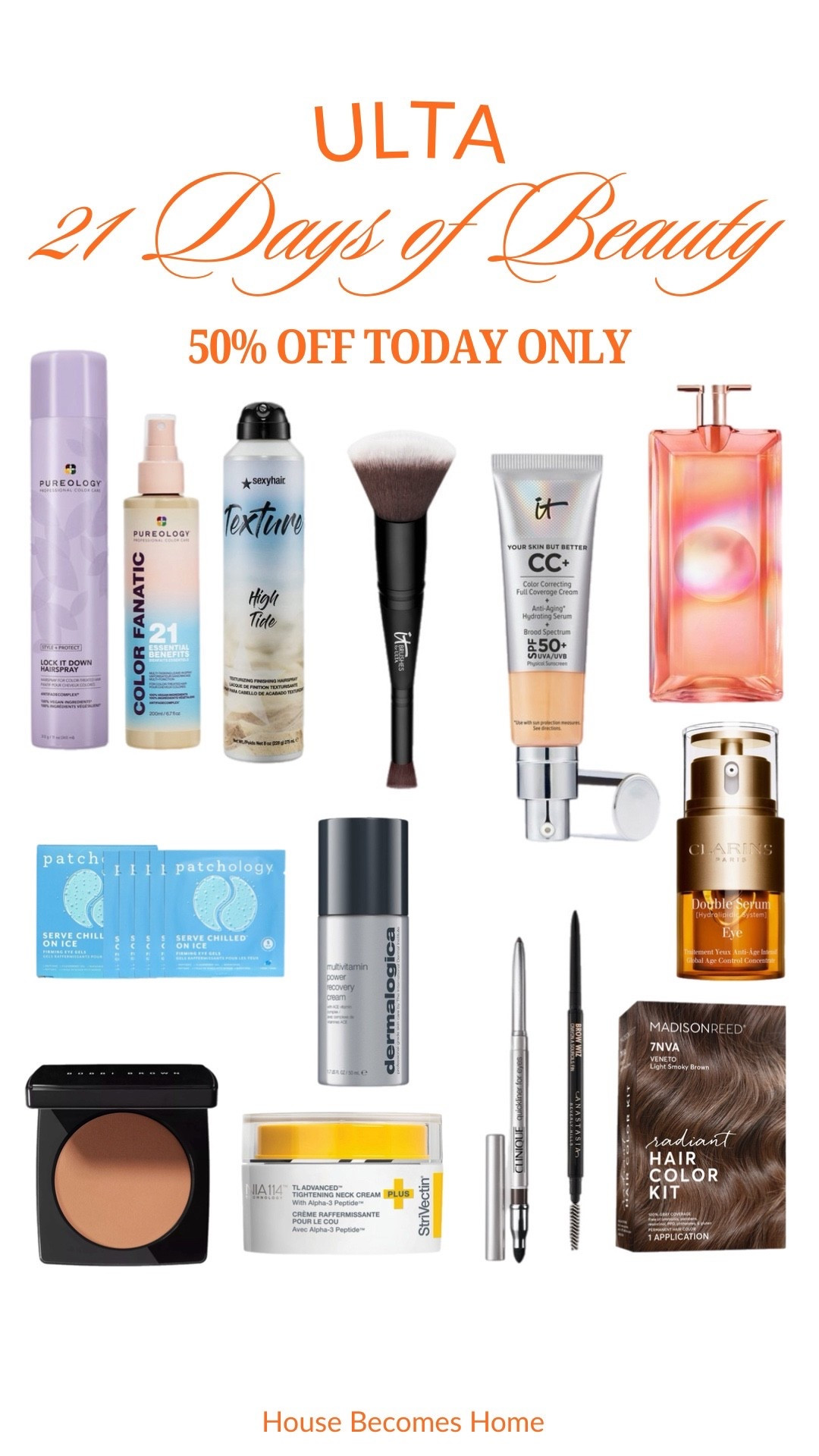 Ulta 50% off today only!!








#LTKdayinmylife #LTKBeauty #LTKSaleAlert