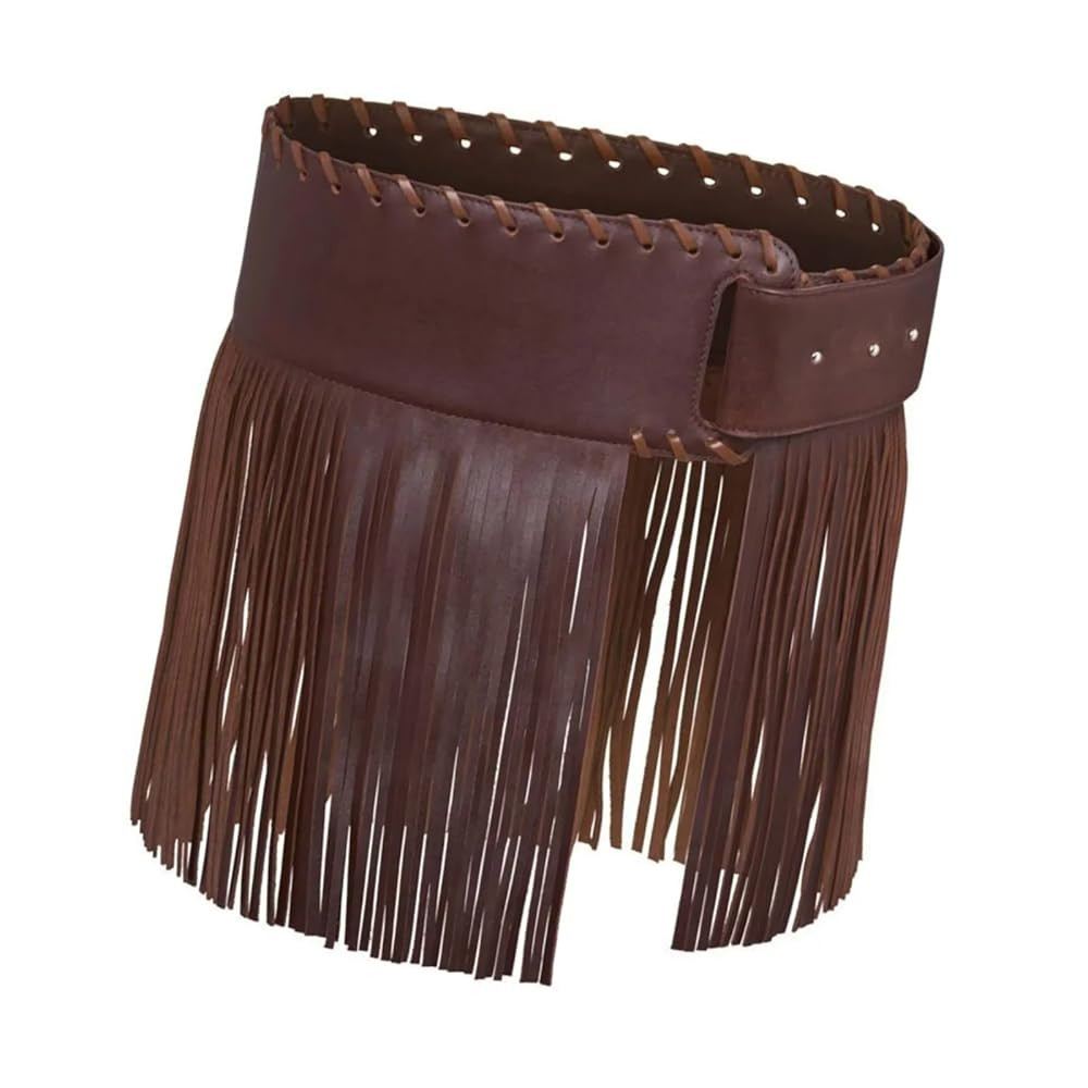 Laceup Cincher PU Fashionable Fringed Belt Waist Decorative Skirt Belt Female Wide Belts for Them... | Amazon (US)