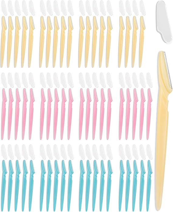 Dermaplane Razor, 60 Pcs Face Razors for Women and Men, Multipurpose Eyebrow Razor, Dermaplaning ... | Amazon (US)