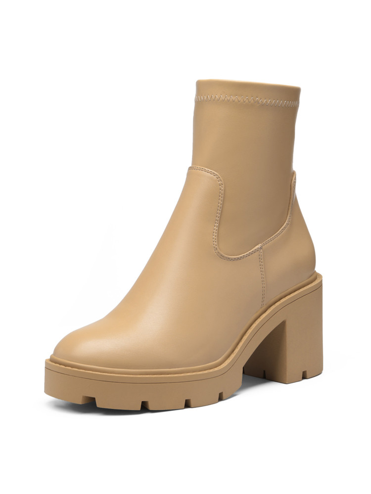 topshoesUS DREAM PAIRS Women's Sdab2212w Chelsea Platform Boots Elastic Chunky Heel Lug Sole Ankl... | SHEIN