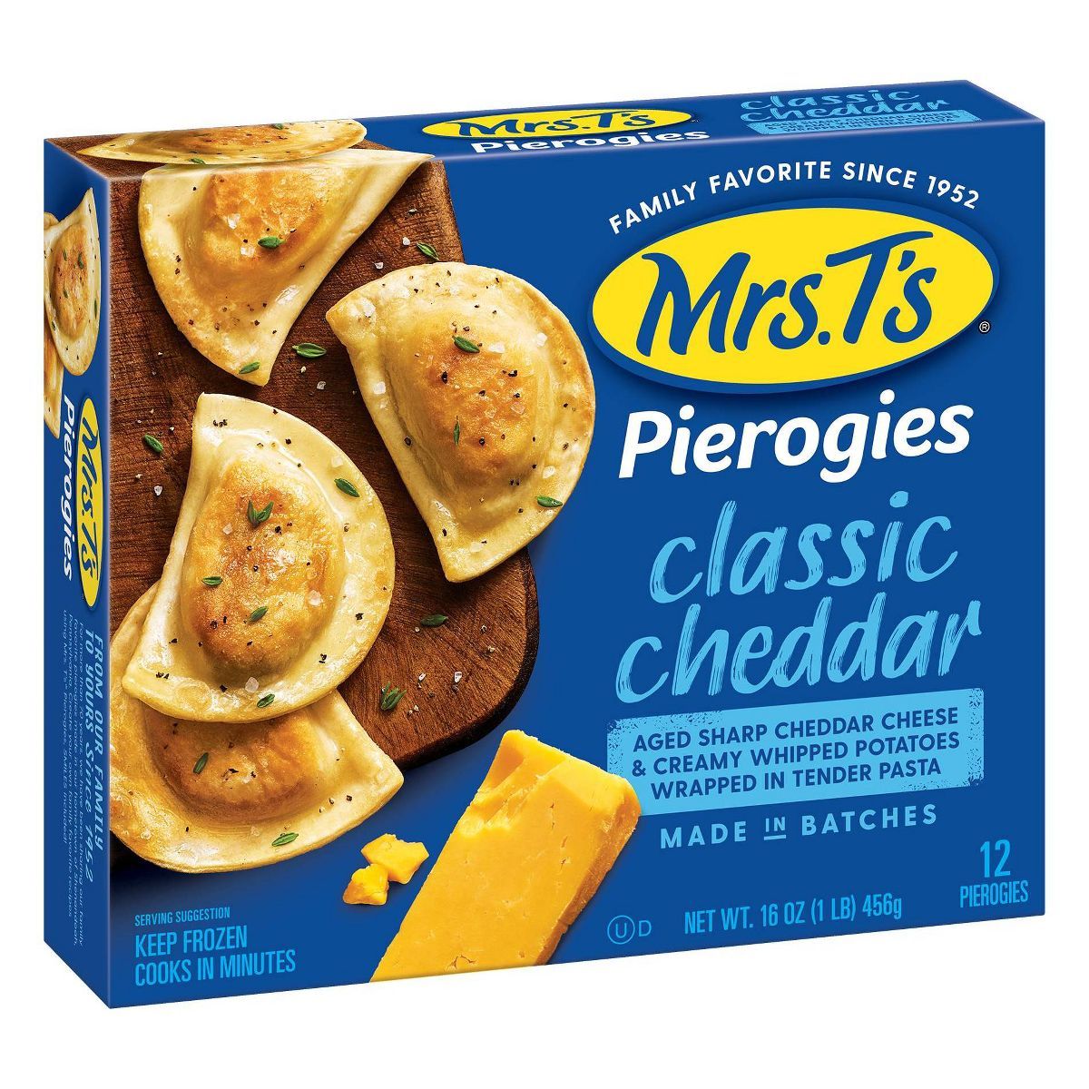 Mrs. T's Classic Cheddar Frozen Pierogies - 16oz/12ct | Target
