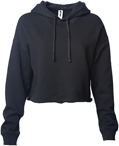 Global Blank Cropped Fleece Pullover Women's Sweatshirt, Long Sleeve Crop Top Hoodie | Amazon (US)