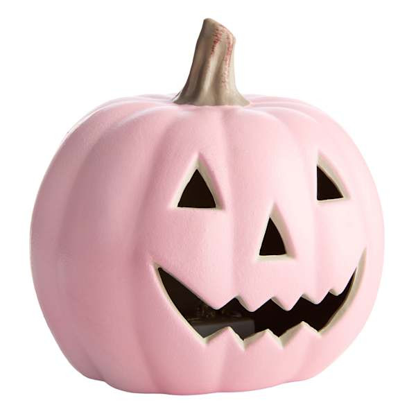 Pink Blow Mold Pumpkin Light, 4" | At Home