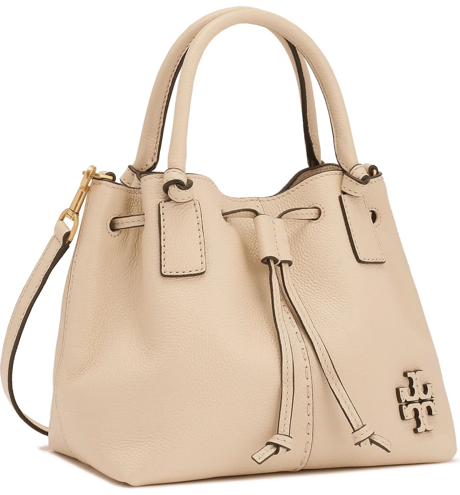 Tory Burch McGraw Small Drawstring Leather Satchel | Nordstrom | Nordstrom