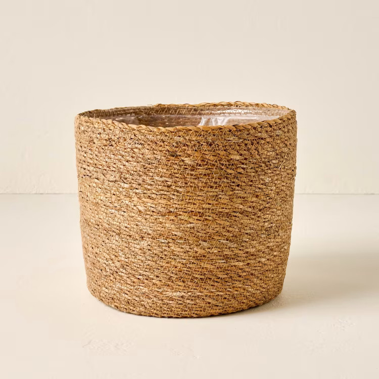Lined Seagrass Planter | Magnolia