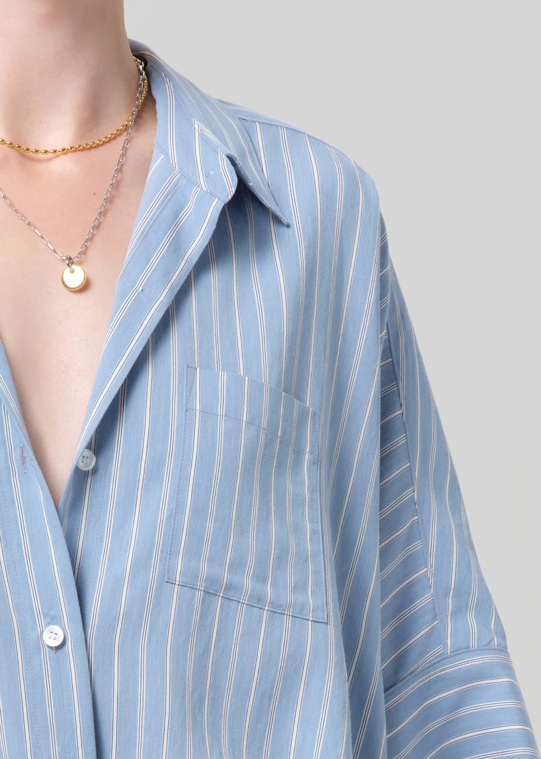 Claire Origami Shirt in Capri Stripe | Citizens of Humanity