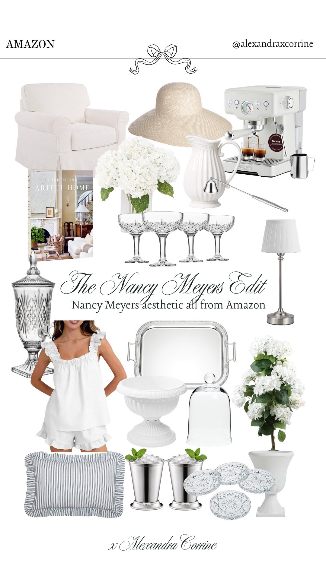 The Nancy Meyers edit from Amazon 🥂 living the summer Nancy Meyers dream on an Amazon budget 🦪

Bougie on a budget, summer aesthetic, coastal chic summer, Nancy Meyers, Amazon home finds

#LTKSeasonal #LTKHome #LTKSaleAlert