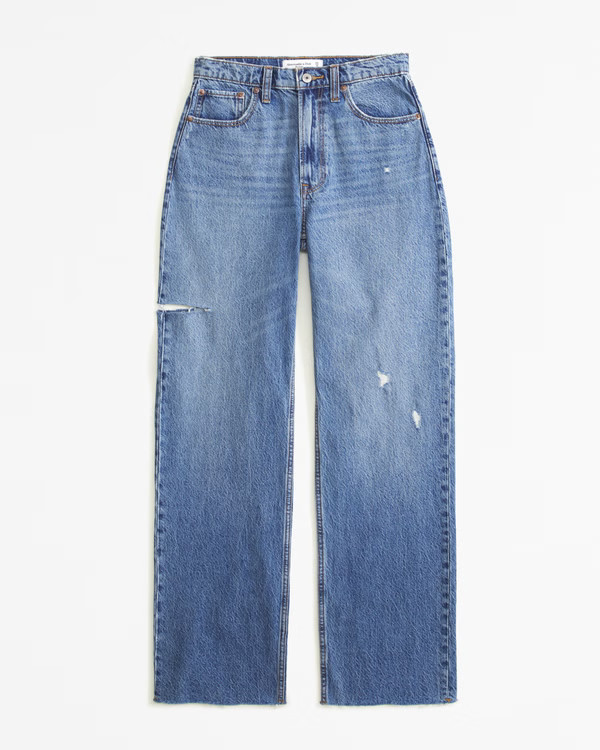 Curve Love High Rise Loose Jean | Abercrombie & Fitch (US)