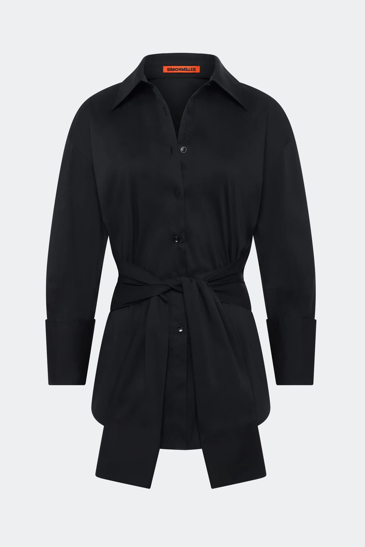Inna Poplin Top in Black | Simon Miller