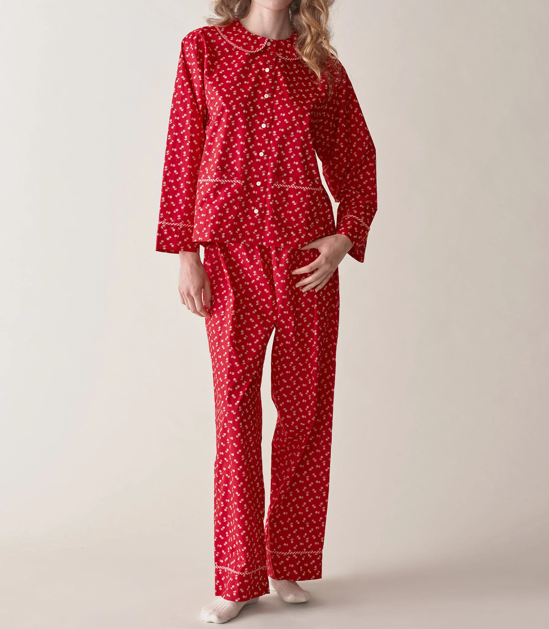Paz Pajama - Pomme Rouge Calico | DÔEN | DOEN