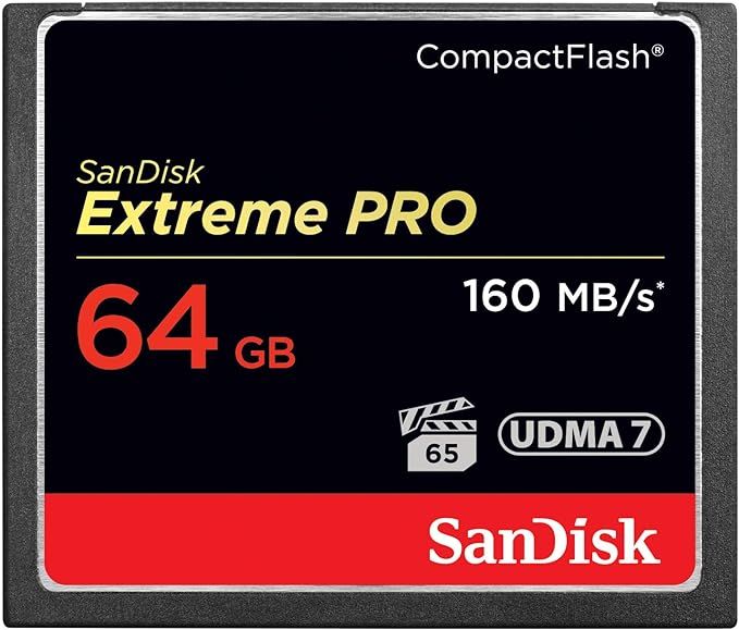 SanDisk Extreme PRO 64GB Compact Flash Memory Card UDMA 7 Speed Up To 160MB/s - SDCFXPS-064G-X46 | Amazon (US)