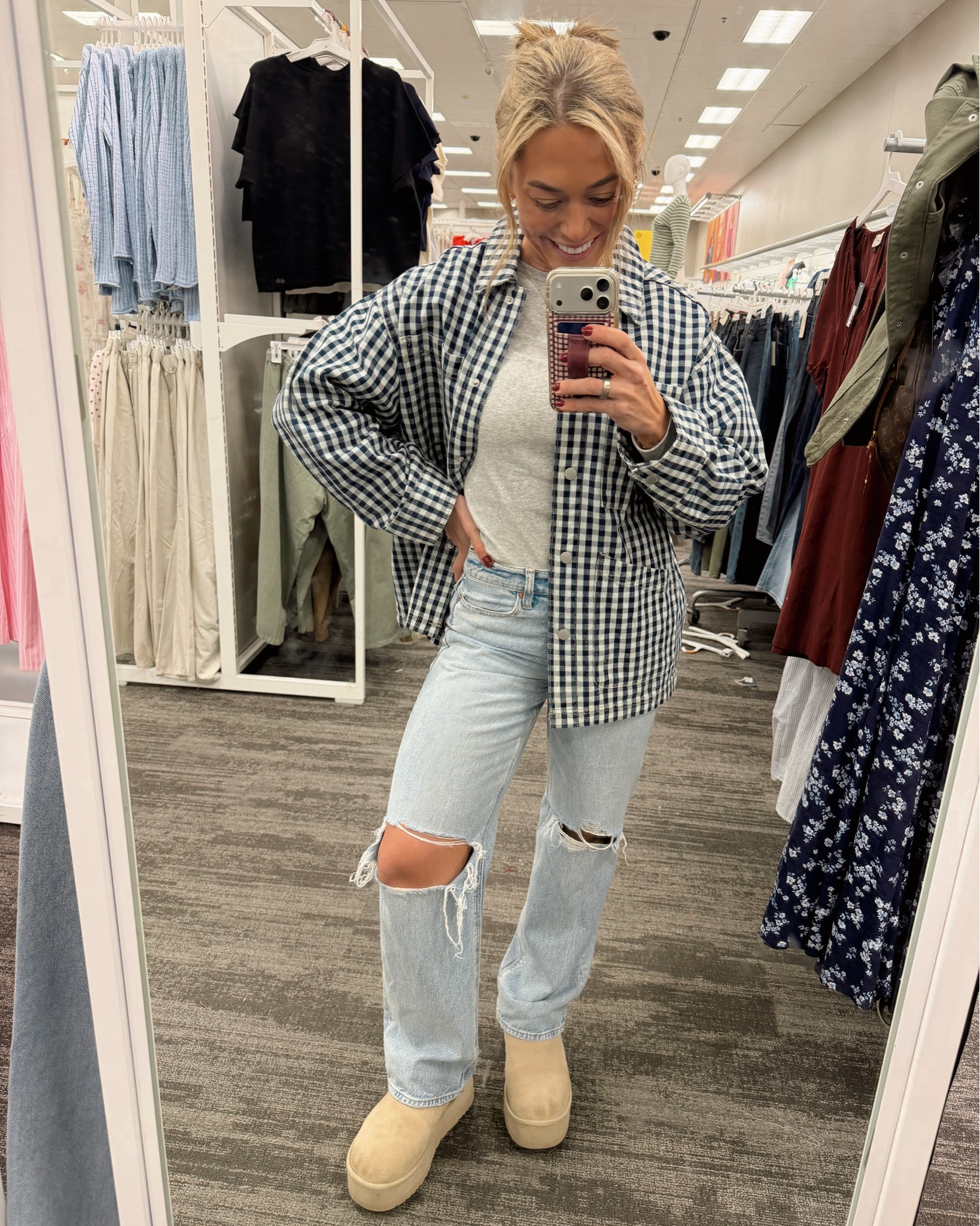 Okay immediately new fave denim jacket - I AM OBSESSSSSED w/ this color & pattern! In the S🦋 so fun for spring layering!!! Also linked the floral and green one! 

Target finds / ootd / denim styling / Holley Gabrielle 

#LTKSeasonal #LTKootd #LTKPetite