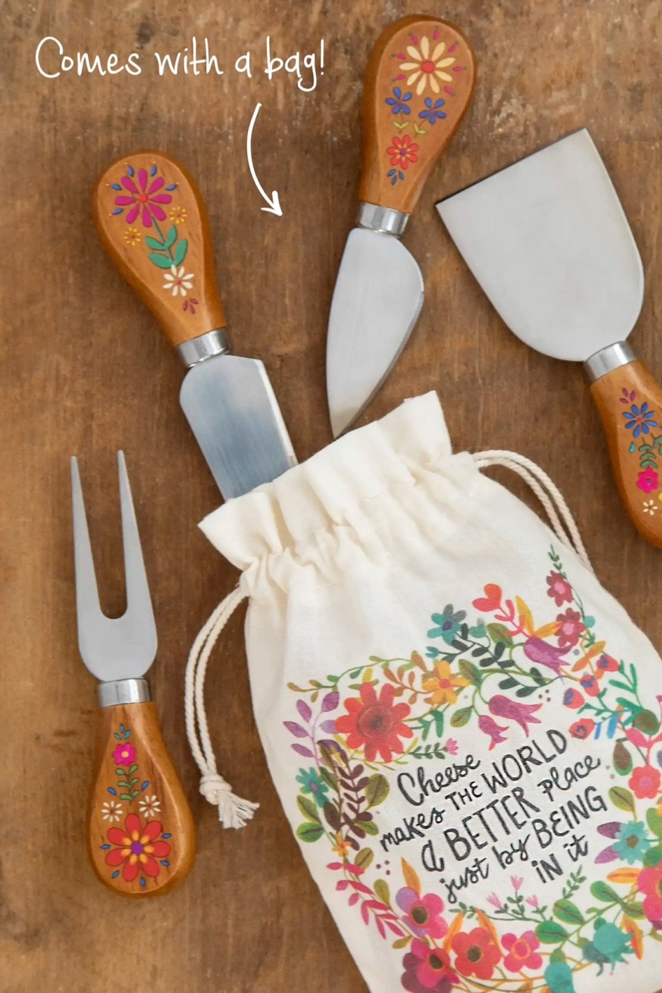  🌼✨ Elevate your charcuterie game with this boho-chic utensils set that comes with an adorable bag for storage from Natural Life! 

Perfect for busy, brown-skinned, hippie moms in their 40s who appreciate artful snacking. 🌼✨ 

#BohoMoms #CharcuterieDelight #NaturalLife #HippieStyle"

#LTKGiftGuide #LTKhome #LTKHoliday