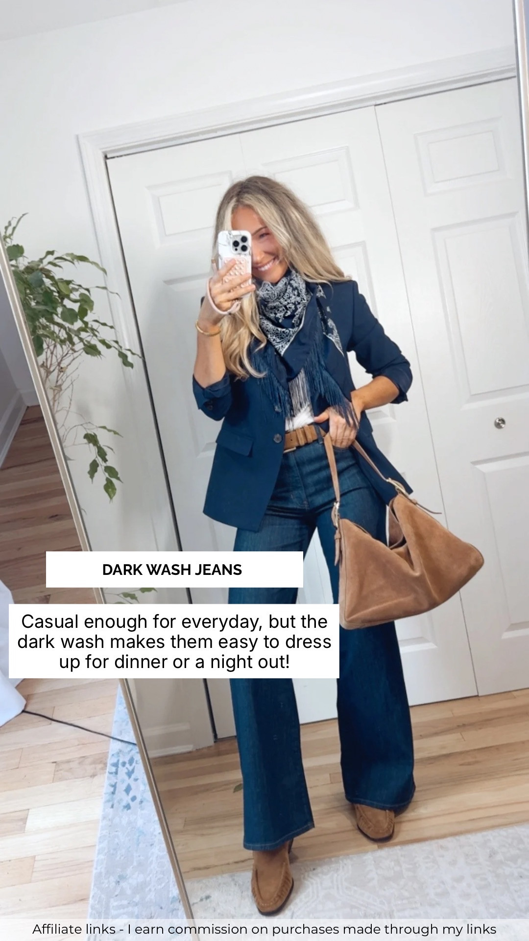 Affiliate links - I earn commission on purchases made through my links

Dark wash wide leg jeans
