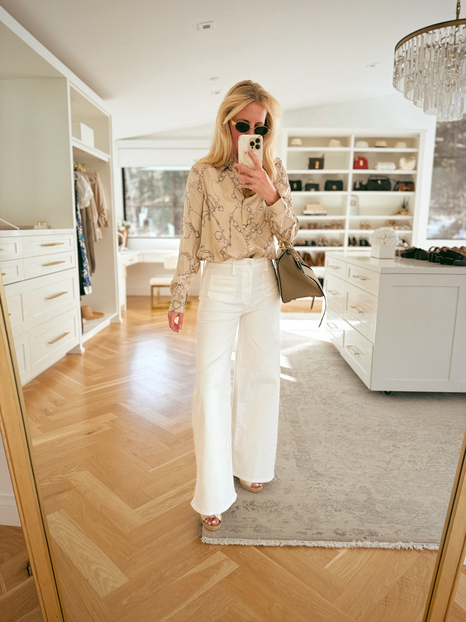 The spring outfit formula that never fails

White wide-leg pants instantly elevate everything — the FRAME Le Slim Palazzo are so flattering and elongating. True to size, I’m in a 26. 

Paired with my @L'AGENCE  silk blouse and Pedro Garcia espadrilles. Pricey, but worth every penny — the comfort-to-style ratio is unmatched.

Tap images below to shop! 

#LTKOver40 #LTKWorkwear #LTKootd