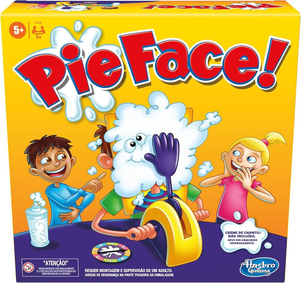 Hasbro Gaming Pie Face Game | Whipped Cream Family Board Game for Kids | Ages 5 and Up | for 2 or... | Amazon (US)