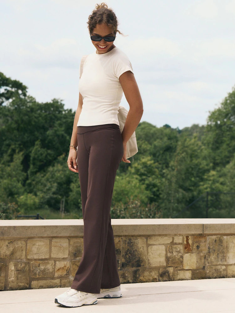 self. Chocolate Rib Wide Leggings | Next US